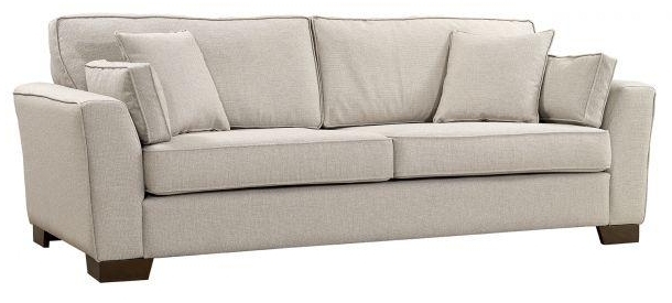 Product photograph of Quebec 3 Seater Sofa - Comes In Light Grey Blue And Cream from Choice Furniture Superstore.