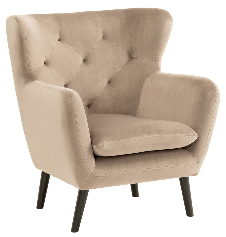 Product photograph of Yak Velvet Fabric Armchair - Comes In Grey Mink Royal Blue Pink And White Options from Choice Furniture Superstore.