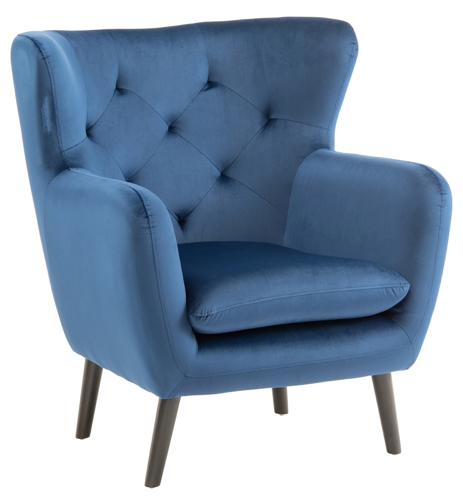 Product photograph of Kibler Velvet Fabric Armchair - Variant Available from Choice Furniture Superstore.