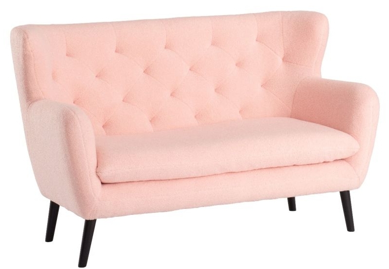 Product photograph of Yak Velvet Fabric 2 Seater Sofa - Comes In Grey Royal Blue Pink And White Options from Choice Furniture Superstore.