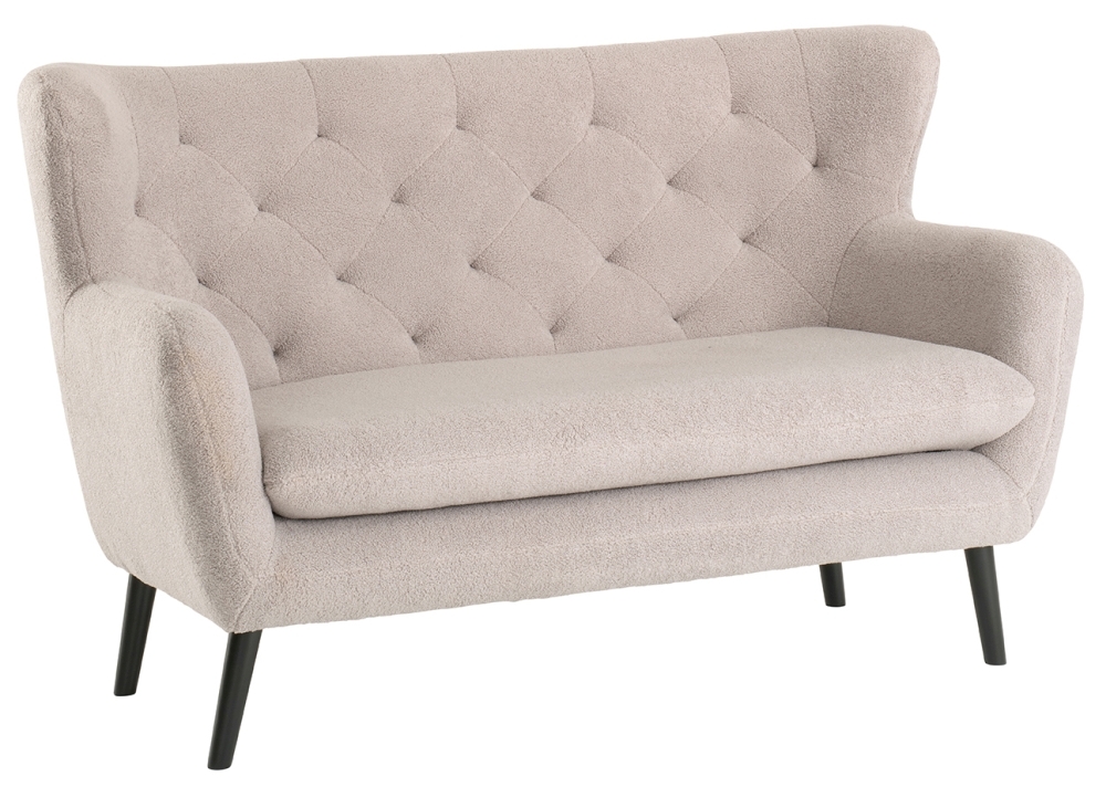 Product photograph of Yak Velvet Fabric 2 Seater Sofa - Comes In Grey Royal Blue Pink And White Options from Choice Furniture Superstore.