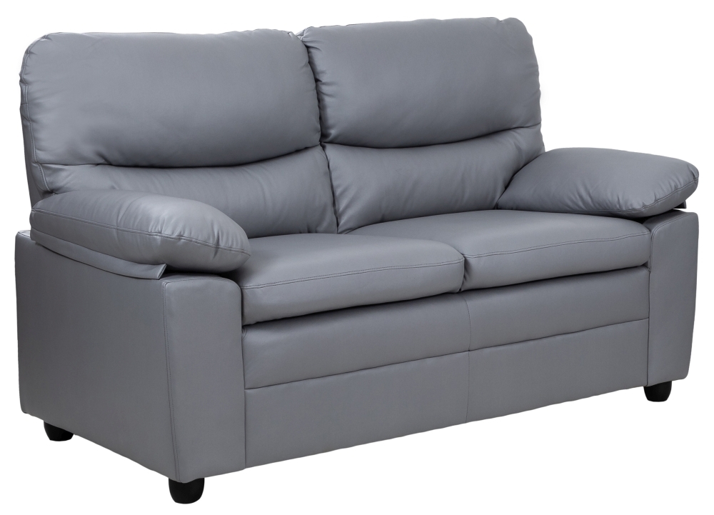 Product photograph of Andreas Leather 2 Seater Sofa - Comes In Grey And Taupe from Choice Furniture Superstore.