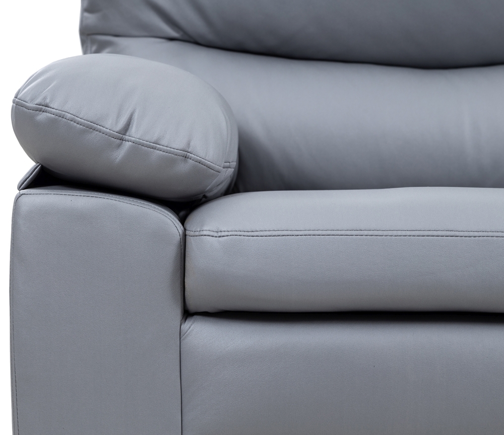 Product photograph of Salamonia Leather 2 Seater Sofa - Comes In Grey And Taupe from Choice Furniture Superstore.