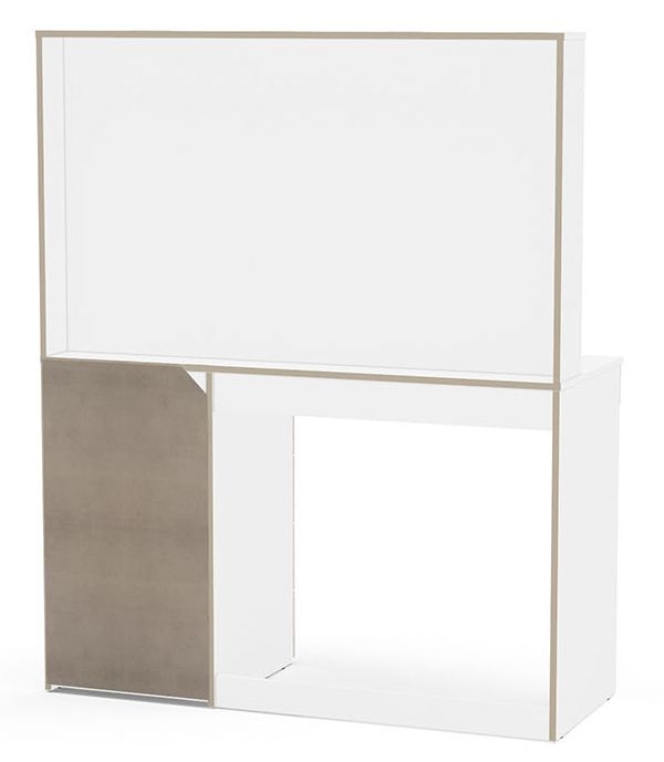 Product photograph of Chloe White 7 Drawer Dressing Table from Choice Furniture Superstore.