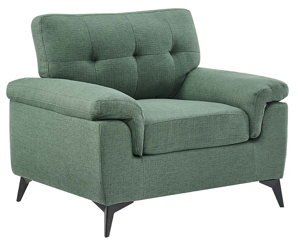 Product photograph of Waymart Fabric Armchair - Comes In Dark Grey And Emerald Green from Choice Furniture Superstore.