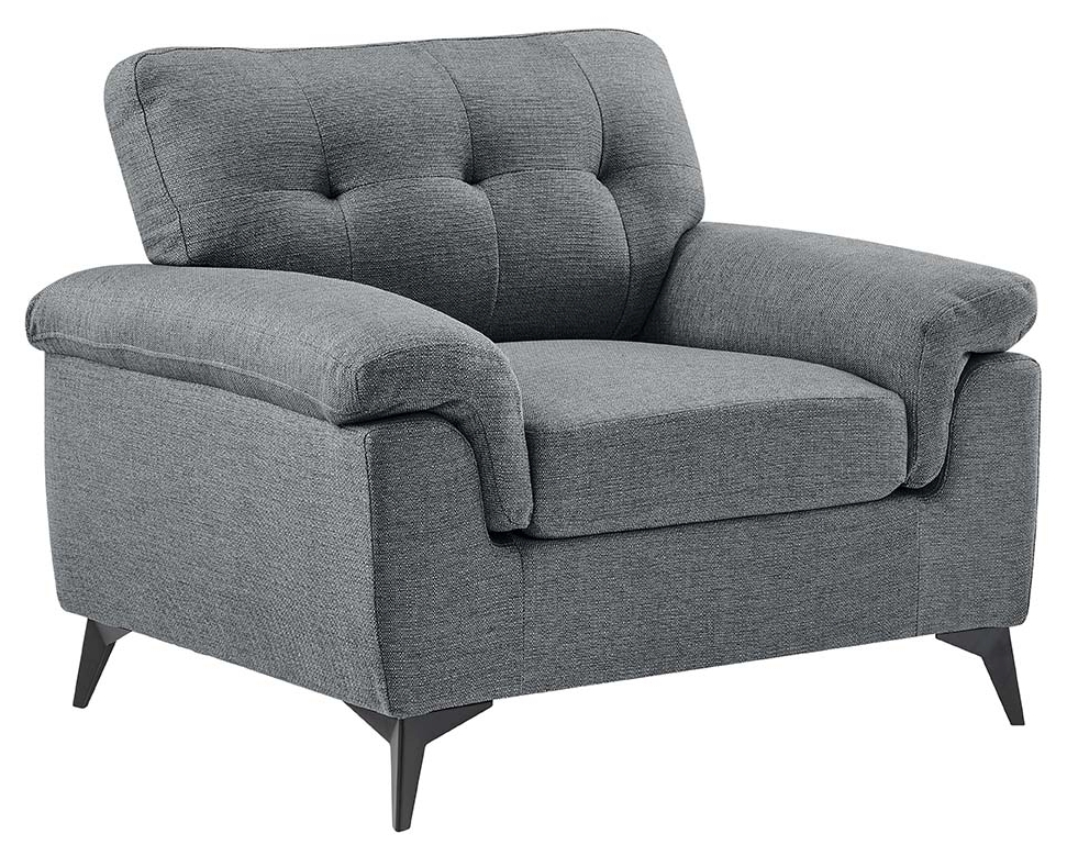 Product photograph of Waymart Fabric Armchair - Comes In Dark Grey And Emerald Green from Choice Furniture Superstore.