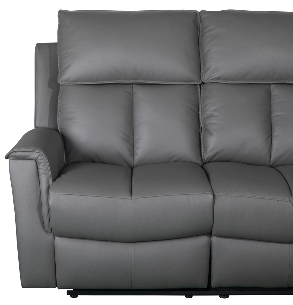 Product photograph of Malinta Leather Recliner 2 Seater Sofa- Comes In Dark Grey And Blue Grey from Choice Furniture Superstore.