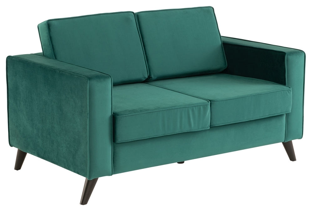 Product photograph of Cara Fabric 2 Seater Sofa - Forest Green from Choice Furniture Superstore.