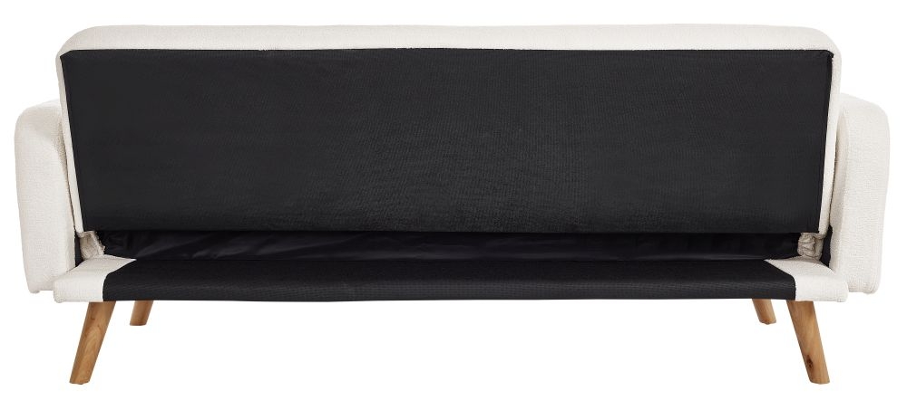 Product photograph of Micah White Fabric 2 Seater Sofa Bed from Choice Furniture Superstore.