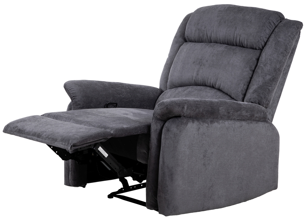 Product photograph of Boyd Fabric Recliner Chair- Comes In Grey Denim Blue And Red from Choice Furniture Superstore.