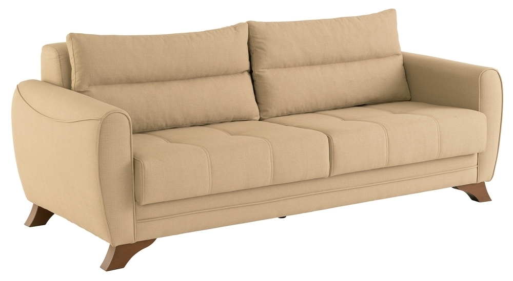 Product photograph of Atoka Fabric 3 Seater Sofa - Comes In Charcoal And Beige from Choice Furniture Superstore.