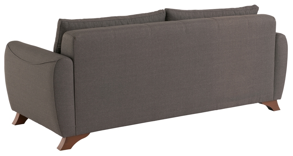 Product photograph of Aykon Fabric 3 Seater Sofa - Comes In Charcoal And Beige from Choice Furniture Superstore.