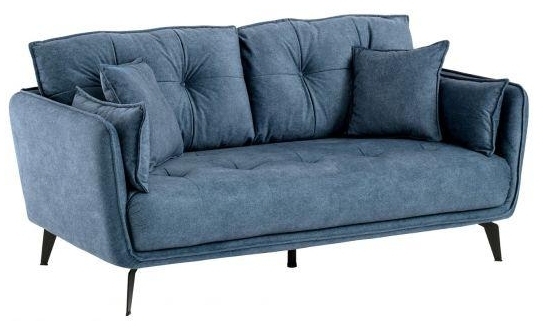 Product photograph of Siena Fabric 2 Seater Sofa - Comes In Grey And Blue from Choice Furniture Superstore.