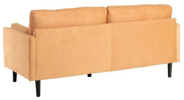 Product photograph of Teddy Ochre Fabric 3 Seater Sofa from Choice Furniture Superstore.