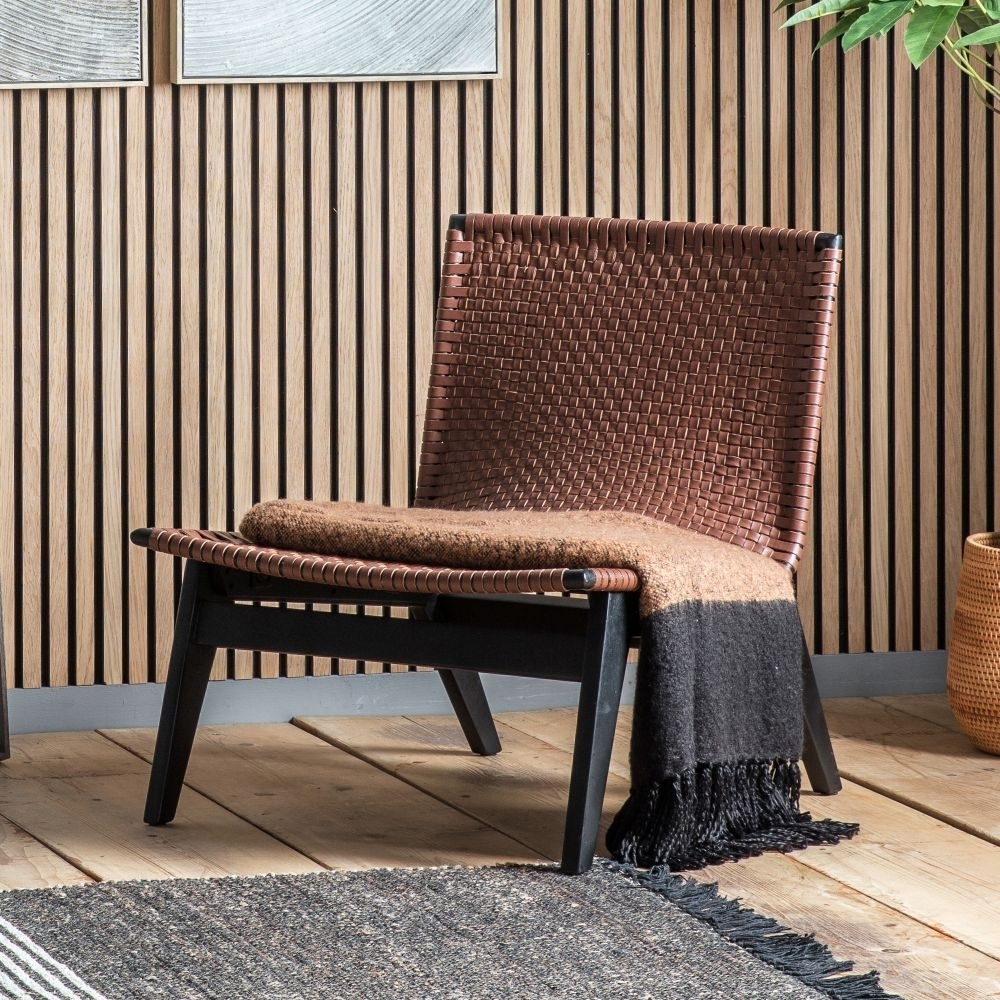 Product photograph of Clearance - Seville Brown Leather Lounge Chair - Fss14754 from Choice Furniture Superstore.