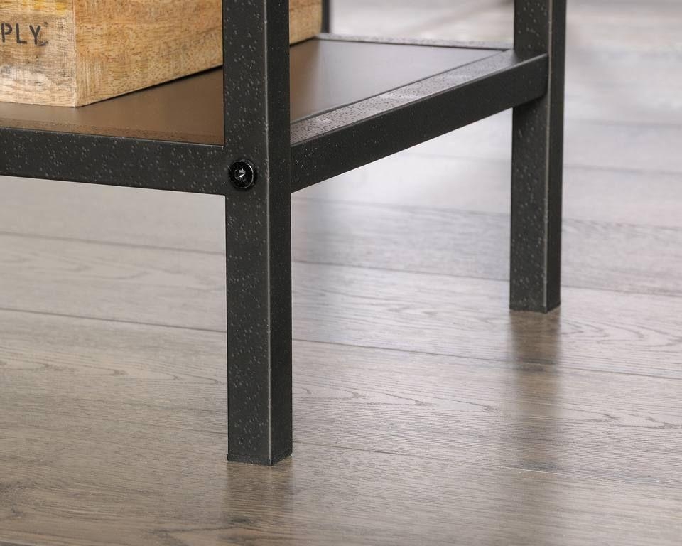 Product photograph of Teknik Boulevard Black And Oak L Shaped Desk from Choice Furniture Superstore.