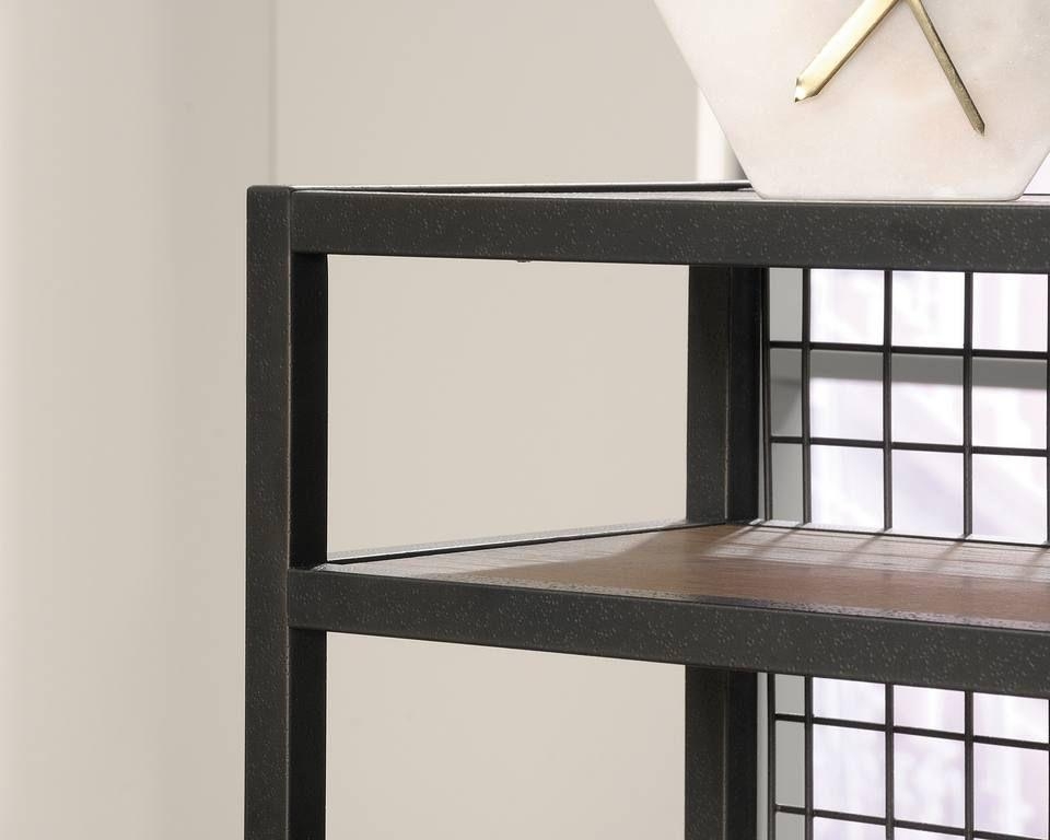Product photograph of Teknik Boulevard Black And Oak L Shaped Desk from Choice Furniture Superstore.