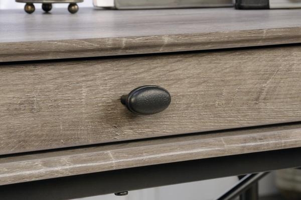 Product photograph of Teknik Canal Heights Oak Console Desk from Choice Furniture Superstore.