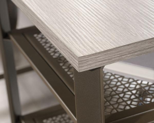 Product photograph of Teknik City Centre Champagne Oak Desk from Choice Furniture Superstore.