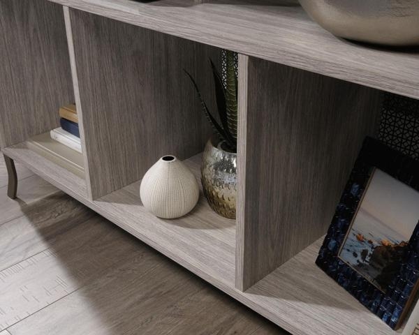 Product photograph of Teknik City Centre Champagne Oak Tv Stand from Choice Furniture Superstore.