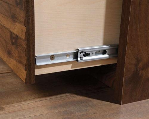 Product photograph of Teknik Hampstead Park Walnut Lateral Filing Cabinet from Choice Furniture Superstore.