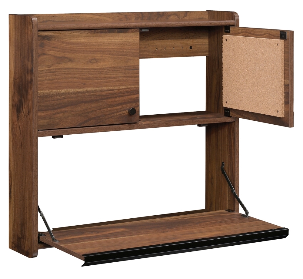 Product photograph of Teknik Hampstead Park Walnut Wall Desk from Choice Furniture Superstore.