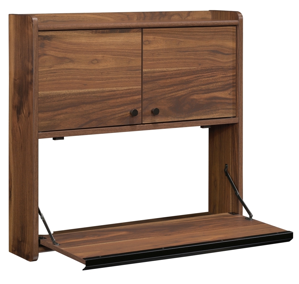 Product photograph of Teknik Hampstead Park Walnut Wall Desk from Choice Furniture Superstore.