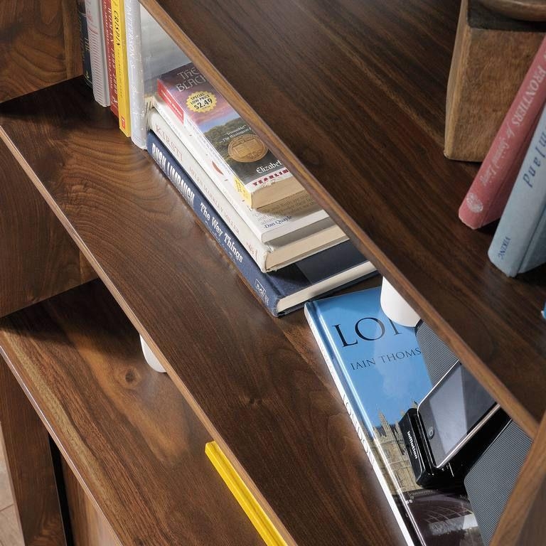 Product photograph of Teknik Hampstead Park Walnut Wide Bookcase from Choice Furniture Superstore.