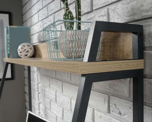 Product photograph of Teknik Industrial Style Oak Bench Desk from Choice Furniture Superstore.