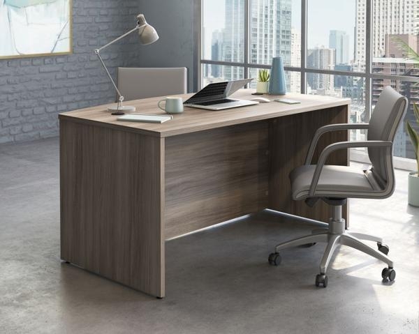 Product photograph of Teknik Affiliate Elm Bow Front Desk - 150cm from Choice Furniture Superstore.