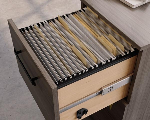 Product photograph of Teknik Affiliate Elm 2 Drawer Mobile Pedestal from Choice Furniture Superstore.