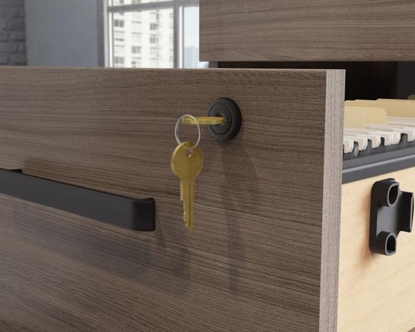 Product photograph of Teknik Affiliate Elm 2 Drawer Mobile Pedestal from Choice Furniture Superstore.