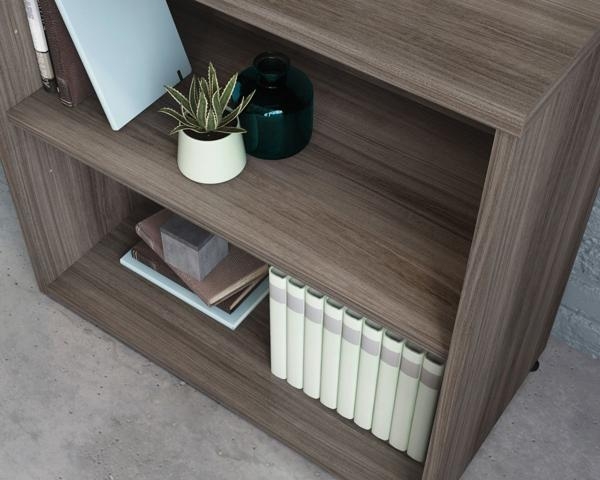 Product photograph of Teknik Affiliate Elm 2 Shelf Bookcase from Choice Furniture Superstore.