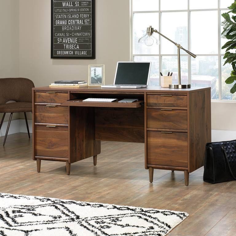 Product photograph of Teknik Clifton Place Executive 4 Drawer Desk from Choice Furniture Superstore.