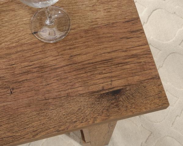 Product photograph of Teknik Counter Height Vintage Oak Work Bench from Choice Furniture Superstore.