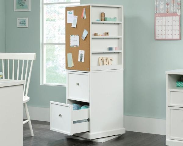 Product photograph of Teknik White Craft 2 Drawer Tower from Choice Furniture Superstore.