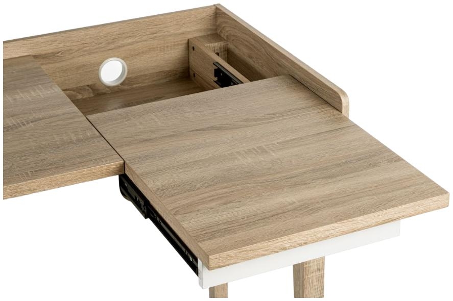 Product photograph of Teknik Giru Sonoma Oak Desk from Choice Furniture Superstore.