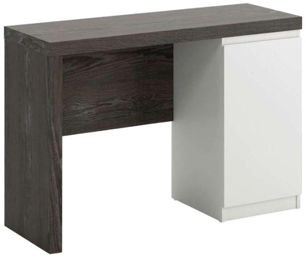 Product photograph of Teknik Hudson Chunky Charcoal Ash 1 Door Desk from Choice Furniture Superstore.