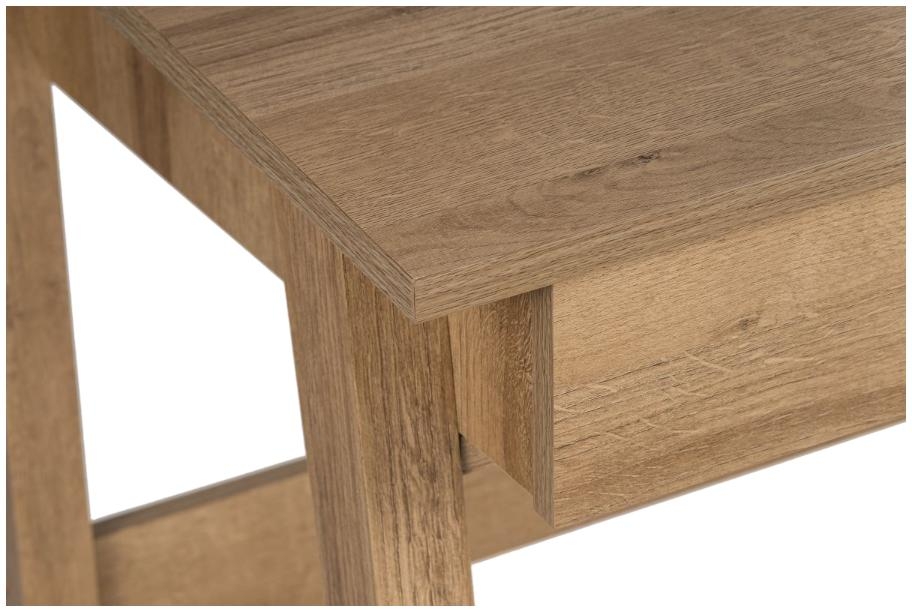 Product photograph of Teknik Ithaca 3 Drawer Oak Desk from Choice Furniture Superstore.