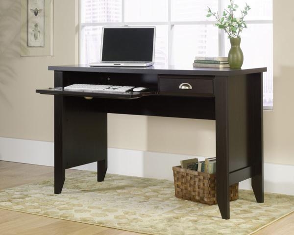 Product photograph of Teknik Jamocha 2 Drawer Wood Laptop Desk from Choice Furniture Superstore.