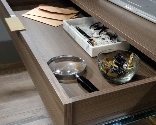 Product photograph of Teknik Lux 2 Drawer Desk from Choice Furniture Superstore.