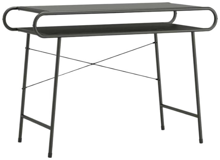 Product photograph of Teknik Metro Tempered Black Glass Desk from Choice Furniture Superstore.