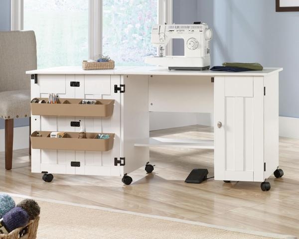 Product photograph of Teknik Soft White Sewing And Craft Cart from Choice Furniture Superstore.