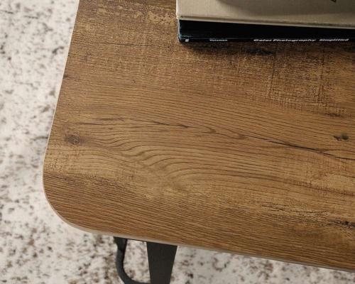 Product photograph of Teknik Stationmaster L Shaped Oak Desk from Choice Furniture Superstore.