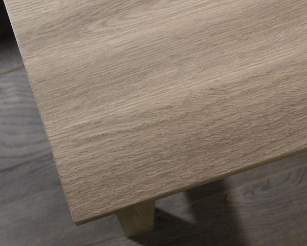 Product photograph of Teknik Salt Oak Study 2 Drawer Desk from Choice Furniture Superstore.