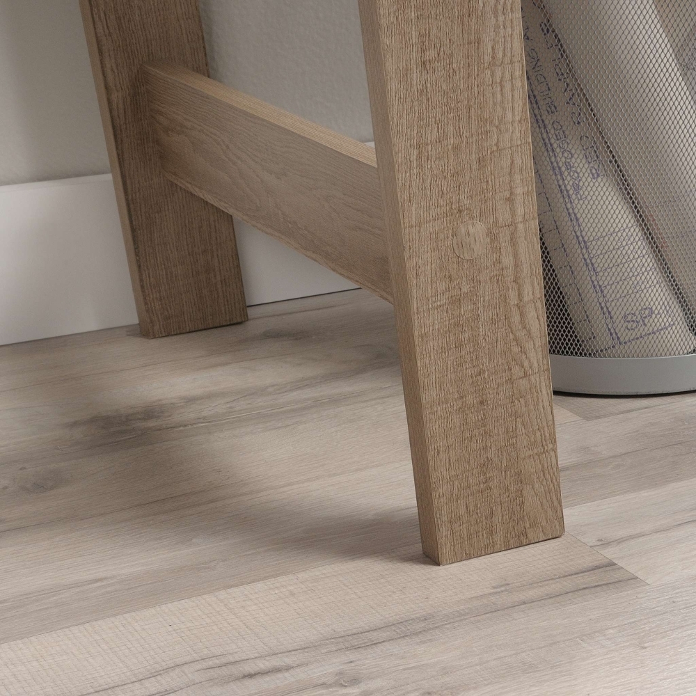 Product photograph of Teknik Trestle Summer Oak 1 Drawer Desk from Choice Furniture Superstore.