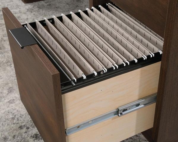 Product photograph of Teknik Elstree Mahogany Executive Desk from Choice Furniture Superstore.
