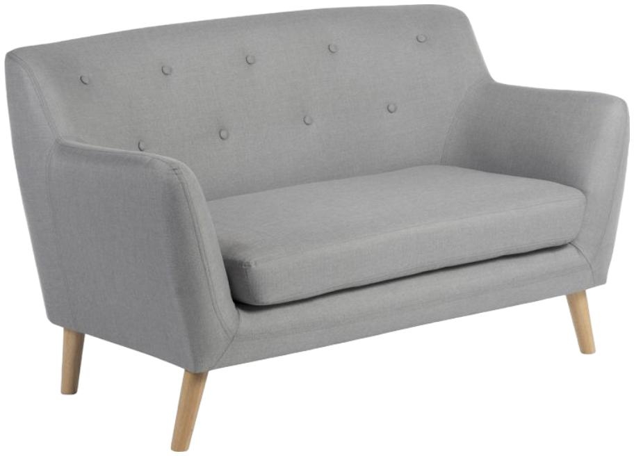 Product photograph of Teknik Skandi Grey Fabric 2 Seater Sofa from Choice Furniture Superstore.