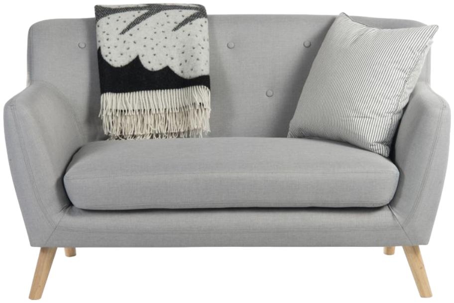 Product photograph of Teknik Skandi Grey Fabric 2 Seater Sofa from Choice Furniture Superstore.