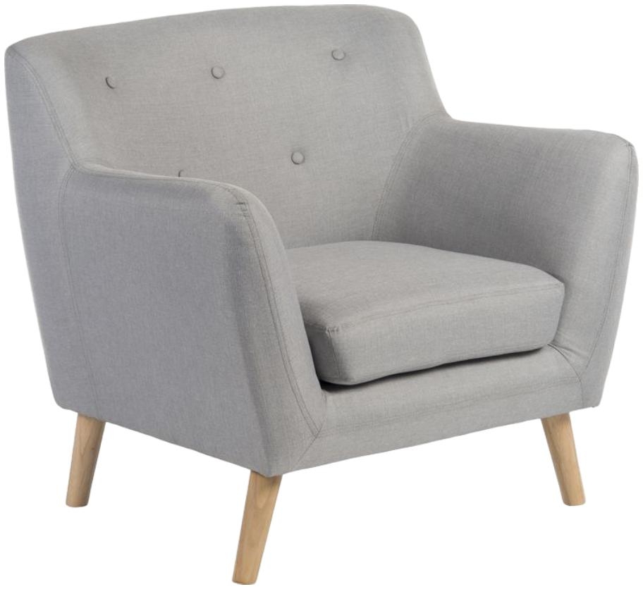 Product photograph of Teknik Skandi Grey Fabric Armchair from Choice Furniture Superstore.